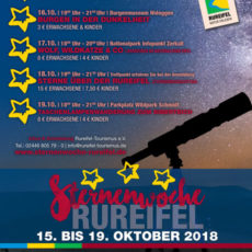 Sternenwoche in der Eifel vom 15. bis 19. Oktober Sternenwoche in der Eifel vom 15. bis 19. Oktober
